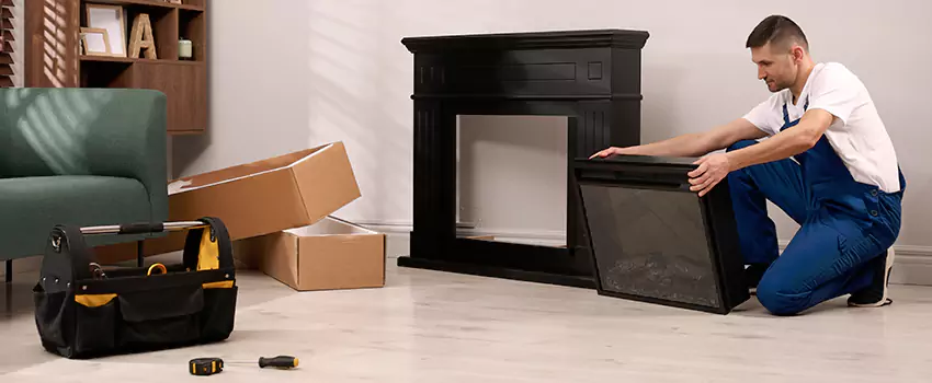 Old Rusted Metal Fireplace Repair And Replacement in Bethpage, NY